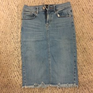 Express denim skirt
